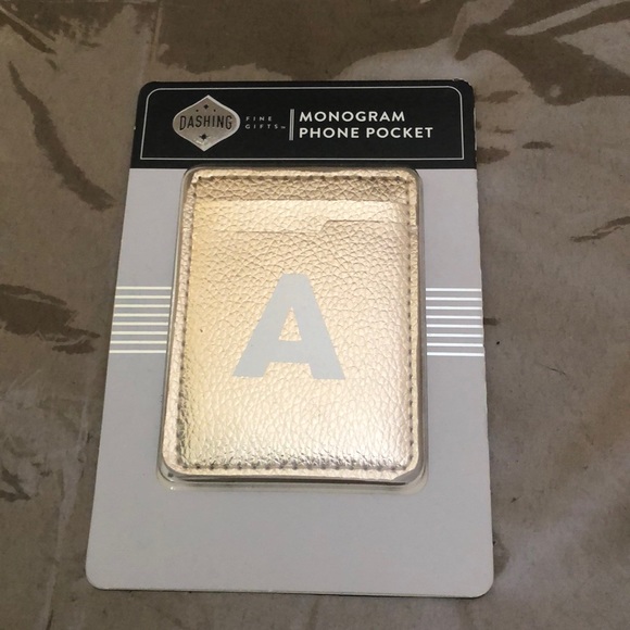 Dashing Fine Gifts Accessories - Monogram “A” Phone🎁Pocket